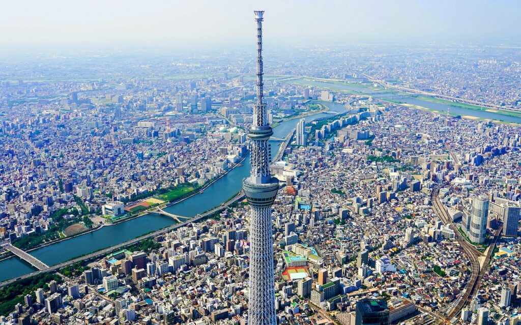 Aerial image of Tokyo, Japan. Pixabay