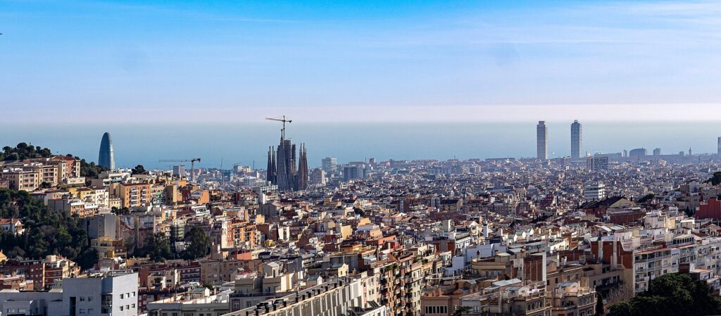 Aerial of Barcelona, Spain. Credit: Amduma/Pixabay