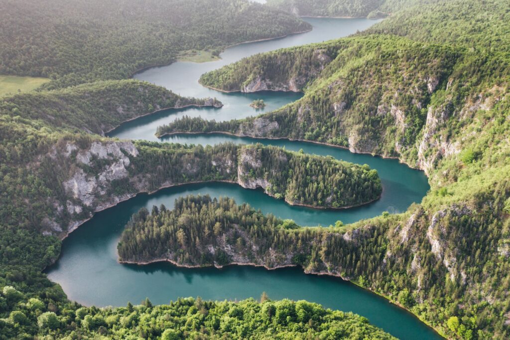 Meandering river in Montenegro. Popartic/iStock